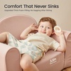 image:imageTiny Land 2in1 Foldable Kids Couch with Pocket Soft Thick Toddler Sofa  Convertible Kids Chair for Playroom Bedroom or Living Room Cozy amp Comfortable Ideal Gift for Boys amp GirlsPinkPink