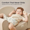 image:imageTiny Land 2in1 Foldable Kids Couch with Pocket Soft Thick Toddler Sofa  Convertible Kids Chair for Playroom Bedroom or Living Room Cozy amp Comfortable Ideal Gift for Boys amp GirlsPinkBeige