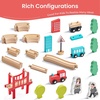 image:imageTiny Land 39 Pcs Wooden Train Set for Toddler with Wooden Tracks  Compatible with Major Brands Expandable Changeable Train Toy for 3 4 5 Years Old Girls amp Boys Great Birthday Gift39PCS Train Set Pack of 2