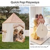 image:imageTiny Land 3in1 Kids Play Tunnel with Ball Pit amp Tent PopUp Crawl Toy  Foldable Indoor amp Outdoor Play Set With Carry Bag Breathable Mesh Design Easy Setup Gift For 2 Year Old Girls amp BoysKhaki