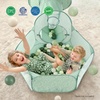image:imageTiny Land 3in1 Kids Play Tunnel with Ball Pit amp Tent PopUp Crawl Toy  Foldable Indoor amp Outdoor Play Set With Carry Bag Breathable Mesh Design Easy Setup Gift For 2 Year Old Girls amp BoysGreen