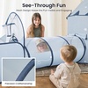 image:imageTiny Land 3in1 Kids Play Tunnel with Ball Pit amp Tent PopUp Crawl Toy  Foldable Indoor amp Outdoor Play Set With Carry Bag Breathable Mesh Design Easy Setup Gift For 2 Year Old Girls amp BoysBlue