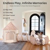 image:imageTiny Land 3in1 Kids Play Tunnel with Ball Pit amp Tent PopUp Crawl Toy  Foldable Indoor amp Outdoor Play Set With Carry Bag Breathable Mesh Design Easy Setup Gift For 2 Year Old Girls amp BoysKhaki