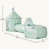 image:imageTiny Land 3in1 Kids Play Tunnel with Ball Pit amp Tent PopUp Crawl Toy  Foldable Indoor amp Outdoor Play Set With Carry Bag Breathable Mesh Design Easy Setup Gift For 2 Year Old Girls amp BoysGreen