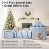 image:imageTiny Land 3in1 Kids Play Tunnel with Ball Pit amp Tent PopUp Crawl Toy  Foldable Indoor amp Outdoor Play Set With Carry Bag Breathable Mesh Design Easy Setup Gift For 2 Year Old Girls amp BoysBlue
