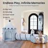 image:imageTiny Land 3in1 Kids Play Tunnel with Ball Pit amp Tent PopUp Crawl Toy  Foldable Indoor amp Outdoor Play Set With Carry Bag Breathable Mesh Design Easy Setup Gift For 2 Year Old Girls amp BoysBlue