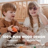 image:imageTiny Land 43 Pieces Wooden Play Food Sets for Kids Kitchen  100 Wood Kids Toy Food for Toddlers 3 Year Old Pretend Food Play Kitchen Accessories Set for Boys and Girls