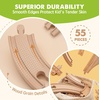 image:imageTiny Land 55PCS Wooden Train Set Durable Wooden Railway Tracks  Compatible with Major Brand Tracks Educational Toy for Toddlers amp Kids Ages 3755PCS
