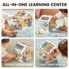 image:imageTiny Land 9in1 Wooden Activity Cube Educational Toy for Toddlers  Montessori Baby Activity Center for 1 Year Old Ideal Gift for Boys and Girls MorandiMorandi