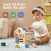 image:imageTiny Land 9in1 Wooden Activity Cube Educational Toy for Toddlers  Montessori Baby Activity Center for 1 Year Old Ideal Gift for Boys and Girls MorandiMorandi