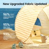 image:imageTiny Land Baby Beach Tent Pop Up Baby Tent with UPF 50 Sun Protection  Portable Baby Beach Essentials 354x276x315 Sun Shelter for Infants Baby Outdoor Use Sunset BlushPastel Yellow Stripes