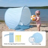 image:imageTiny Land Baby Beach Tent Pop Up Baby Tent with UPF 50 Sun Protection  Portable Baby Beach Essentials 354x276x315 Sun Shelter for Infants Baby Outdoor Use Sunset BlushLight Blue Gingham