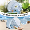 image:imageTiny Land Baby Beach Tent Pop Up Baby Tent with UPF 50 Sun Protection  Portable Baby Beach Essentials 354x276x315 Sun Shelter for Infants Baby Outdoor Use Sunset BlushLight Blue Gingham