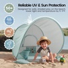 image:imageTiny Land Baby Beach Tent Pop Up Baby Tent with UPF 50 Sun Protection  Portable Baby Beach Essentials 354x276x315 Sun Shelter for Infants Baby Outdoor Use Sunset BlushPastel Aqua