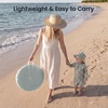 image:imageTiny Land Baby Beach Tent with Pool amp UV Protection Pastel Aqua  Large 47 x 31 x 35 Popup Baby Tent with 3 Sand Pockets Easy Folding and Portable Carry Bag for Beach TripsPastel Aqua