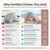 image:imageTiny Land Baby Beach Tent with Pool amp UV Protection Pastel Aqua  Large 47 x 31 x 35 Popup Baby Tent with 3 Sand Pockets Easy Folding and Portable Carry Bag for Beach TripsSunset Blush