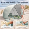 image:imageTiny Land Baby Beach Tent with Pool amp UV Protection Pastel Aqua  Large 47 x 31 x 35 Popup Baby Tent with 3 Sand Pockets Easy Folding and Portable Carry Bag for Beach TripsPastel Aqua
