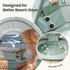 image:imageTiny Land Baby Beach Tent with Pool amp UV Protection Pastel Aqua  Large 47 x 31 x 35 Popup Baby Tent with 3 Sand Pockets Easy Folding and Portable Carry Bag for Beach TripsPastel Aqua