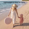 image:imageTiny Land Baby Beach Tent with Pool amp UV Protection Pastel Aqua  Large 47 x 31 x 35 Popup Baby Tent with 3 Sand Pockets Easy Folding and Portable Carry Bag for Beach TripsSunset Blush