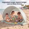 image:imageTiny Land Baby Beach Tent with Pool amp UV Protection Pastel Aqua  Large 47 x 31 x 35 Popup Baby Tent with 3 Sand Pockets Easy Folding and Portable Carry Bag for Beach TripsPastel Aqua