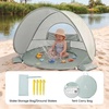 image:imageTiny Land Baby Beach Tent with Pool amp UV Protection Pastel Aqua  Large 47 x 31 x 35 Popup Baby Tent with 3 Sand Pockets Easy Folding and Portable Carry Bag for Beach TripsPastel Aqua
