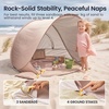 image:imageTiny Land Baby Beach Tent with Pool amp UV Protection Pastel Aqua  Large 47 x 31 x 35 Popup Baby Tent with 3 Sand Pockets Easy Folding and Portable Carry Bag for Beach TripsSunset Blush