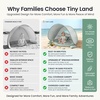 image:imageTiny Land Baby Beach Tent with Pool amp UV Protection Pastel Aqua  Large 47 x 31 x 35 Popup Baby Tent with 3 Sand Pockets Easy Folding and Portable Carry Bag for Beach TripsPastel Aqua