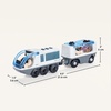 image:imageTiny Land Battery Operated Action Locomotive Train for Track Set  Powerful Engine Bullet Train Set Compatible with Major Brand Tracks  Battery Powered Track Toys for Boys Girls Kids WhiteWhite