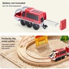 image:imageTiny Land Battery Operated Action Locomotive Train for Track Set  Powerful Engine Bullet Train Set Compatible with Major Brand Tracks  Battery Powered Track Toys for Boys Girls Kids WhiteRed