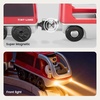image:imageTiny Land Battery Operated Action Locomotive Train for Track Set  Powerful Engine Bullet Train Set Compatible with Major Brand Tracks  Battery Powered Track Toys for Boys Girls Kids WhiteRed