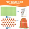 image:imageTiny Land Fort Building Kit for Kids Ages 412 STEM Building Toy  86 Rods amp 44 Balls Build Forts Tunnels amp Castles IndoorOutdoor Play Storage Bag STEM Gift for KidsGreen