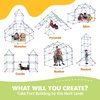 image:imageTiny Land Fort Building Kit for Kids Ages 412 STEM Building Toy  86 Rods amp 44 Balls Build Forts Tunnels amp Castles IndoorOutdoor Play Storage Bag STEM Gift for KidsRedbule
