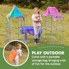image:imageTiny Land Fort Building Kit for Kids Ages 412 STEM Building Toy  86 Rods amp 44 Balls Build Forts Tunnels amp Castles IndoorOutdoor Play Storage Bag STEM Gift for KidsRedbule