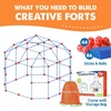 image:imageTiny Land Fort Building Kit for Kids Ages 412 STEM Building Toy  86 Rods amp 44 Balls Build Forts Tunnels amp Castles IndoorOutdoor Play Storage Bag STEM Gift for KidsRedbule