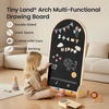 image:imageTiny Land Kids Art Easel DoubleSided Magnetic Chalkboard amp Whiteboard  Large 22405 Writing Area Wooden Arch Drawing Board with Stand Toddler Art Easel with Letters amp Animal Magnets