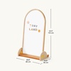 image:imageTiny Land Kids Art Easel DoubleSided Magnetic Chalkboard amp Whiteboard  Large 22405 Writing Area Wooden Arch Drawing Board with Stand Toddler Art Easel with Letters amp Animal Magnets