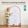 image:imageTiny Land Kids Art Easel DoubleSided Magnetic Chalkboard amp Whiteboard  Large 22405 Writing Area Wooden Arch Drawing Board with Stand Toddler Art Easel with Letters amp Animal Magnets