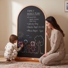 image:imageTiny Land Kids Art Easel DoubleSided Magnetic Chalkboard amp Whiteboard  Large 22405 Writing Area Wooden Arch Drawing Board with Stand Toddler Art Easel with Letters amp Animal Magnets