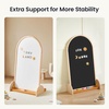 image:imageTiny Land Kids Art Easel DoubleSided Magnetic Chalkboard amp Whiteboard  Large 22405 Writing Area Wooden Arch Drawing Board with Stand Toddler Art Easel with Letters amp Animal Magnets