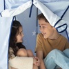image:imageTiny Land Kids Play Tent Blue Castle Pop Up Tent for Toddlers Indoor  Portable Playhouse for Fun amp Imaginative Play Cute Toys Gifts for 2 Year Old Girl amp BoyBlue