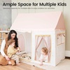 image:imageTiny Land Kids Play Tent with Padded Mat amp LED Lights Ages 3  Modern Home Design Neutral Color Indoor Playhouse Cozy Bed Tent for Toddler Ideal Toy Gift For Boys amp GirlsPink and Creamy White