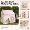 image:imageTiny Land Kids Play Tent with Padded Mat amp LED Lights Ages 3  Modern Home Design Neutral Color Indoor Playhouse Cozy Bed Tent for Toddler Ideal Toy Gift For Boys amp GirlsPink and Creamy White