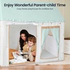 image:imageTiny Land Kids Play Tent with Padded Mat amp LED Lights Ages 3  Modern Home Design Neutral Color Indoor Playhouse Cozy Bed Tent for Toddler Ideal Toy Gift For Boys amp GirlsSoft Sage