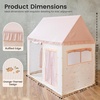 image:imageTiny Land Kids Play Tent with Padded Mat amp LED Lights Ages 3  Modern Home Design Neutral Color Indoor Playhouse Cozy Bed Tent for Toddler Ideal Toy Gift For Boys amp GirlsPink and Creamy White
