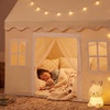 image:imageTiny Land Kids Play Tent with Padded Mat amp LED Lights Ages 3  Modern Home Design Neutral Color Indoor Playhouse Cozy Bed Tent for Toddler Ideal Toy Gift For Boys amp GirlsCream