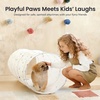 image:imageTiny Land Kids Tunnel Toys with Storage Bag for Toddlers  69 x 18 Baby Tunnel Crawl Indoor Play Tunnel for Kids to Crawl Through Pop Up Dog Tunnel Khaki Baby Outdoor ToysColorful Polka Dots