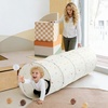 image:imageTiny Land Kids Tunnel Toys with Storage Bag for Toddlers  69 x 18 Baby Tunnel Crawl Indoor Play Tunnel for Kids to Crawl Through Pop Up Dog Tunnel Khaki Baby Outdoor ToysColorful Polka Dots