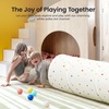 image:imageTiny Land Kids Tunnel Toys with Storage Bag for Toddlers  69 x 18 Baby Tunnel Crawl Indoor Play Tunnel for Kids to Crawl Through Pop Up Dog Tunnel Khaki Baby Outdoor ToysColorful Polka Dots