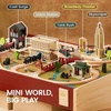 image:imageTiny Land Large Wooden Train Table 479x352 with 104PCS Train Set  Activity Playset for Kids Ages 3 with 3 Storage Bins Vintage 1920s Train Town with Authentic Sounds amp Interactive Play