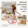 image:imageTiny Land Montessori Baby Toy Set 46 Months 4 in 1 Motor Skills Kit  Soft cloth book spinning rainbow toy silicone blocks baby tissue box tummy time teething and fine motor play gift79M Educational Box